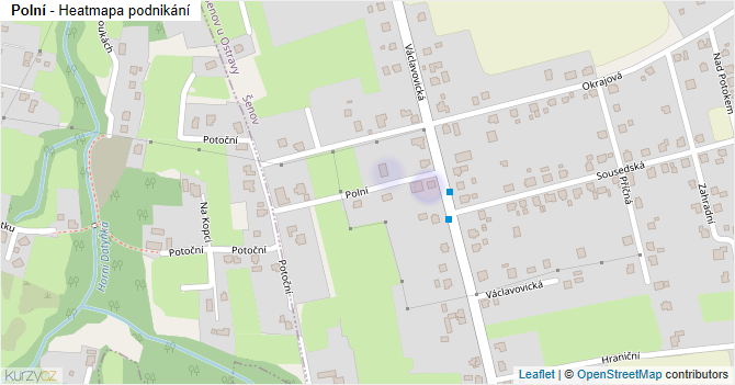 Polní - mapa podnikání