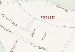 Rolní v obci Šenov - mapa ulice