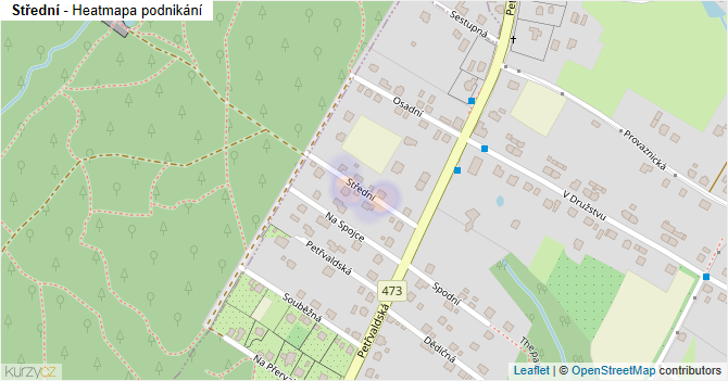 Střední - mapa podnikání