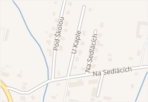 U kaple v obci Šenov - mapa ulice