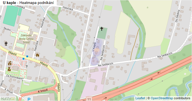 U kaple - mapa podnikání