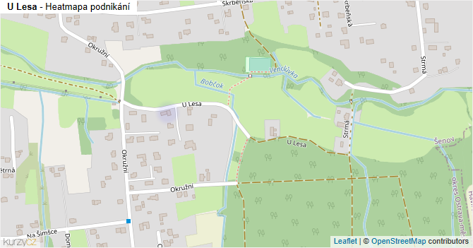 U Lesa - mapa podnikání