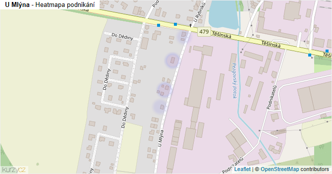 U Mlýna - mapa podnikání