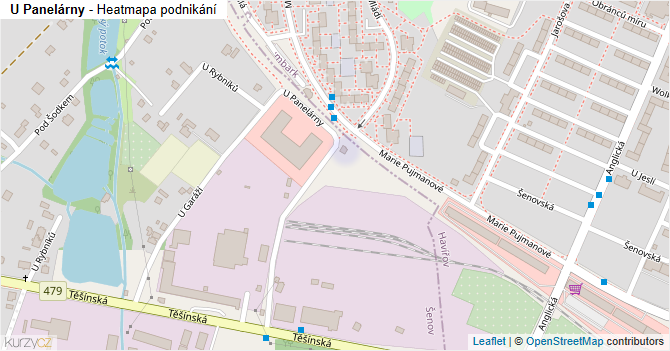U Panelárny - mapa podnikání