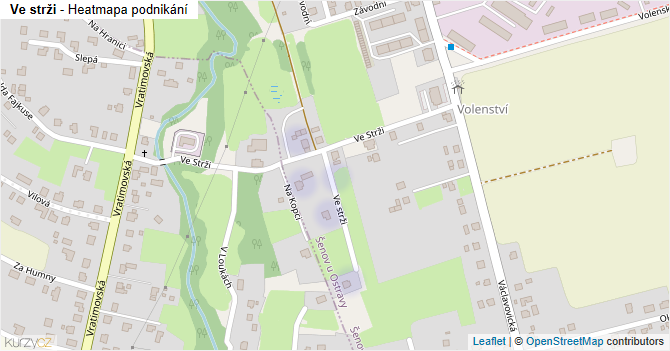 Ve strži - mapa podnikání