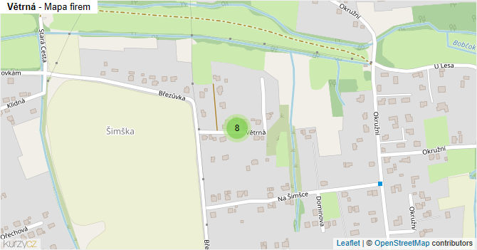 Větrná - mapa firem