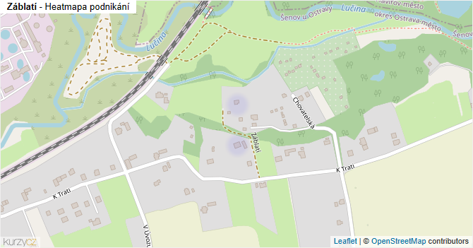 Záblatí - mapa podnikání