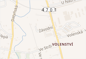 Závodní v obci Šenov - mapa ulice