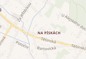 Ztracená v obci Šenov - mapa ulice
