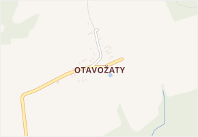 Otavožaty v obci Senožaty - mapa části obce