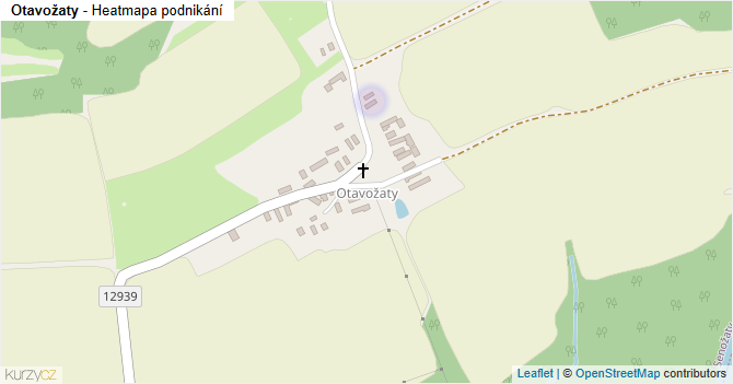 Otavožaty - mapa podnikání