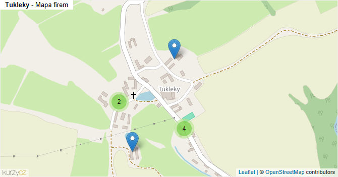Tukleky - mapa firem
