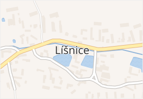 Líšnice v obci Sepekov - mapa části obce