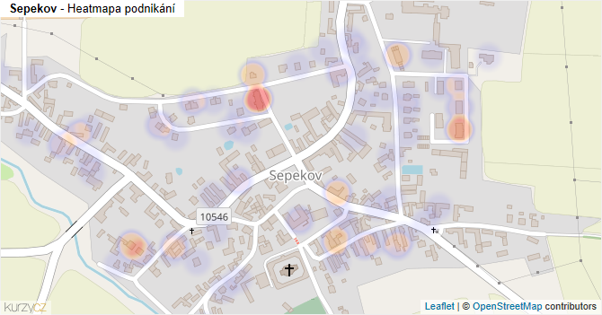Sepekov - mapa podnikání