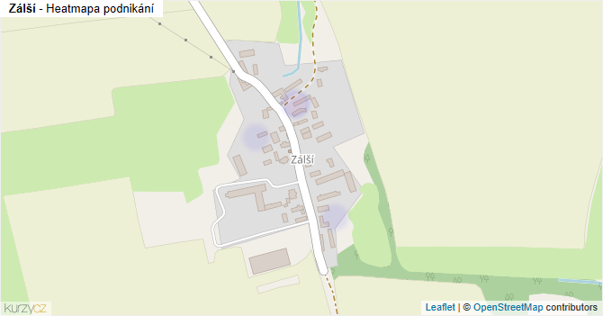 Zálší - mapa podnikání