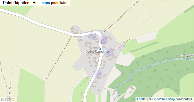 Dolní Rápotice - mapa podnikání
