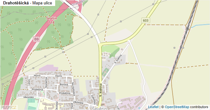 Drahotěšická - mapa ulice