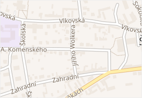 Jiřího Wolkera v obci Ševětín - mapa ulice
