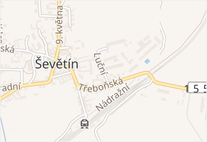 Luční v obci Ševětín - mapa ulice