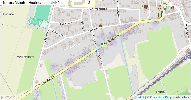 Na braňkách - mapa podnikání
