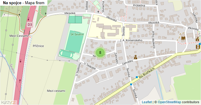 Na spojce - mapa firem