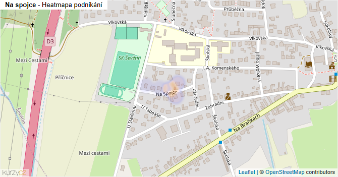 Na spojce - mapa podnikání