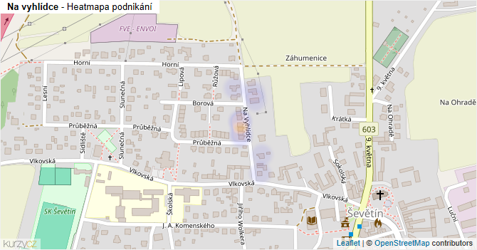 Na vyhlídce - mapa podnikání