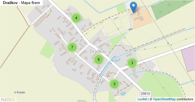 Dražkov - mapa firem