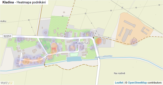 Kladina - mapa podnikání