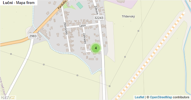Luční - mapa firem