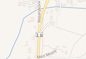 Mezi Mosty v obci Sezemice - mapa ulice