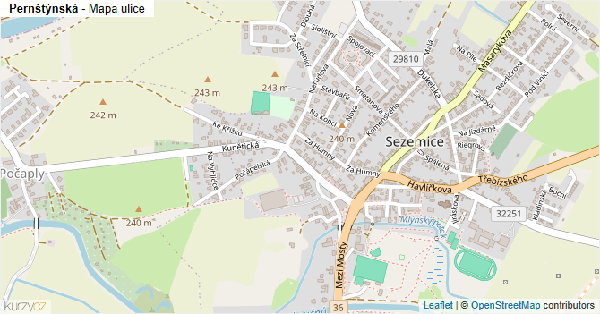 Pernštýnská - mapa ulice