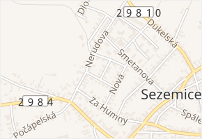 Sluneční v obci Sezemice - mapa ulice