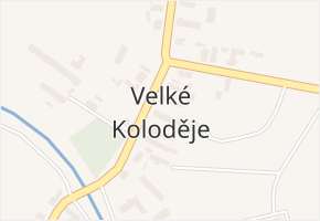 Velké Koloděje v obci Sezemice - mapa části obce