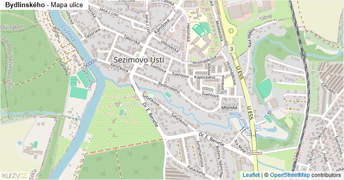 Bydlinského - mapa ulice