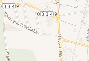 Palackého v obci Sezimovo Ústí - mapa ulice