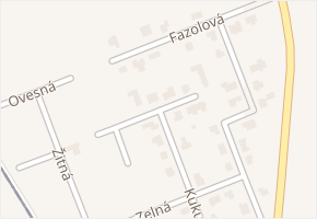 Bramborová v obci Sibřina - mapa ulice
