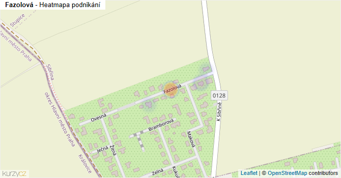 Fazolová - mapa podnikání