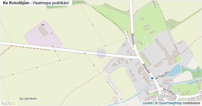 Ke Kolodějům - mapa podnikání