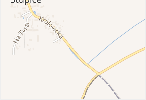 Královická v obci Sibřina - mapa ulice