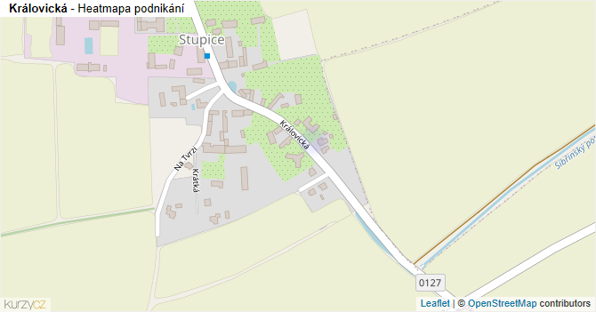 Královická - mapa podnikání