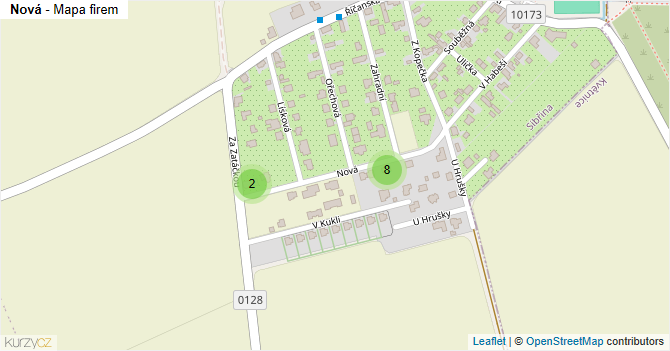 Nová - mapa firem