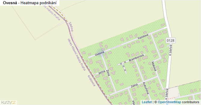 Ovesná - mapa podnikání