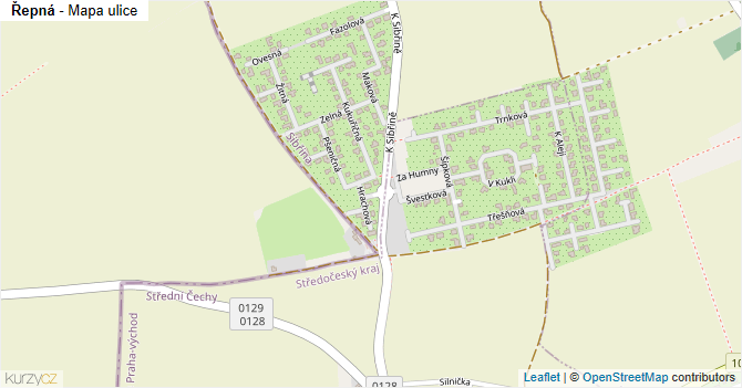 Řepná - mapa ulice