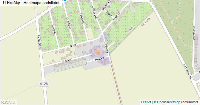 U Hrušky - mapa podnikání