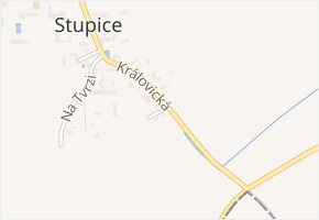 U Pramene v obci Sibřina - mapa ulice