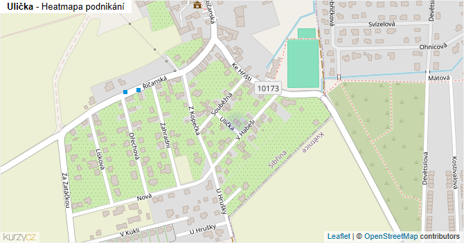 Ulička - mapa podnikání