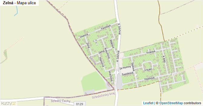 Zelná - mapa ulice