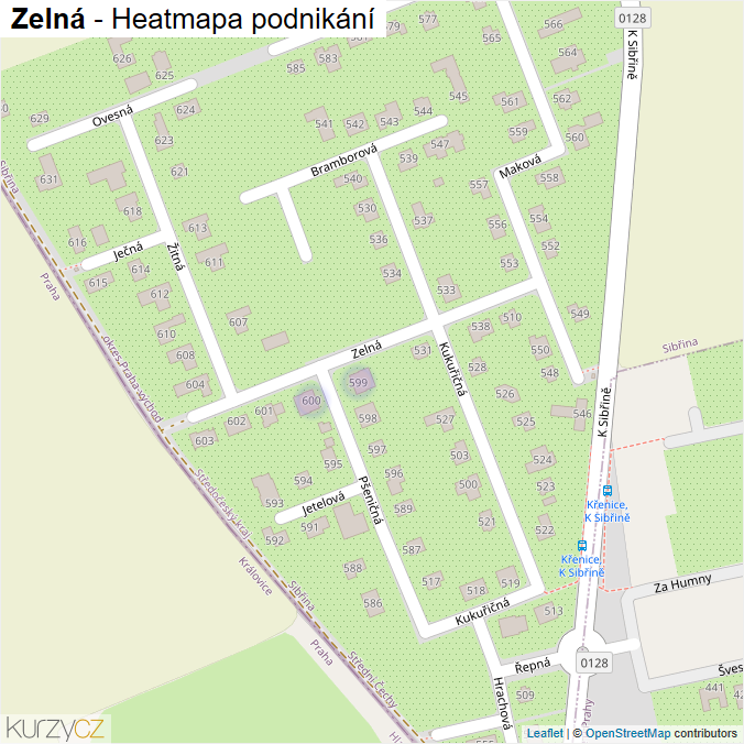 Mapa Zelná - Firmy v ulici.