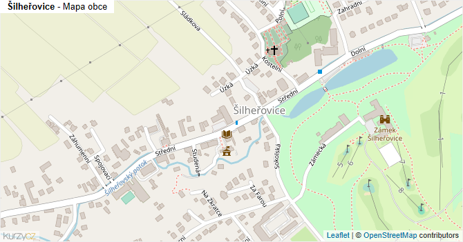 Šilheřovice - mapa obce